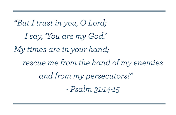 Psalm 31:14-15