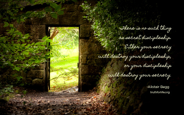 No such thing as secret discipleship