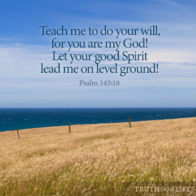 Teach me to do your will