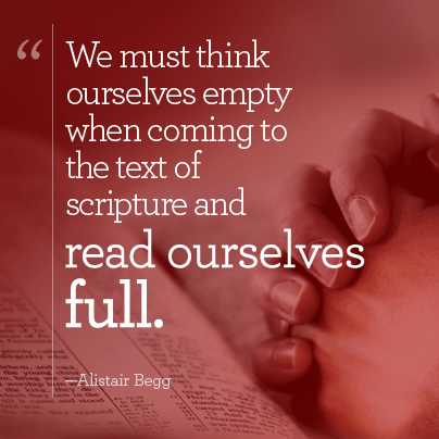 We must think ourselves empty