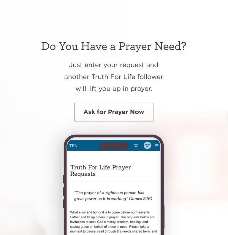 Ask for prayer now