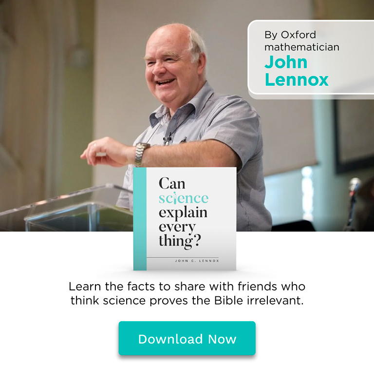 Free Audiobook: Oxford professor John Lennox contrasts a biblical worldview with scientific perceptions.