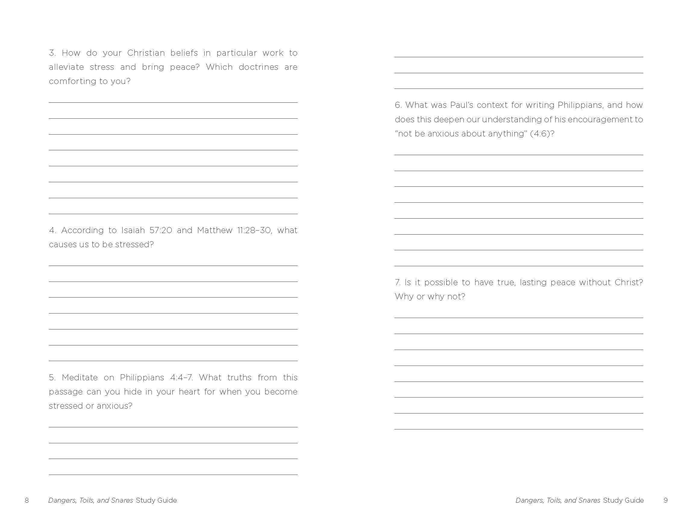 ‘Dangers, Toils, and Snares’ Study Guide Store Truth For Life