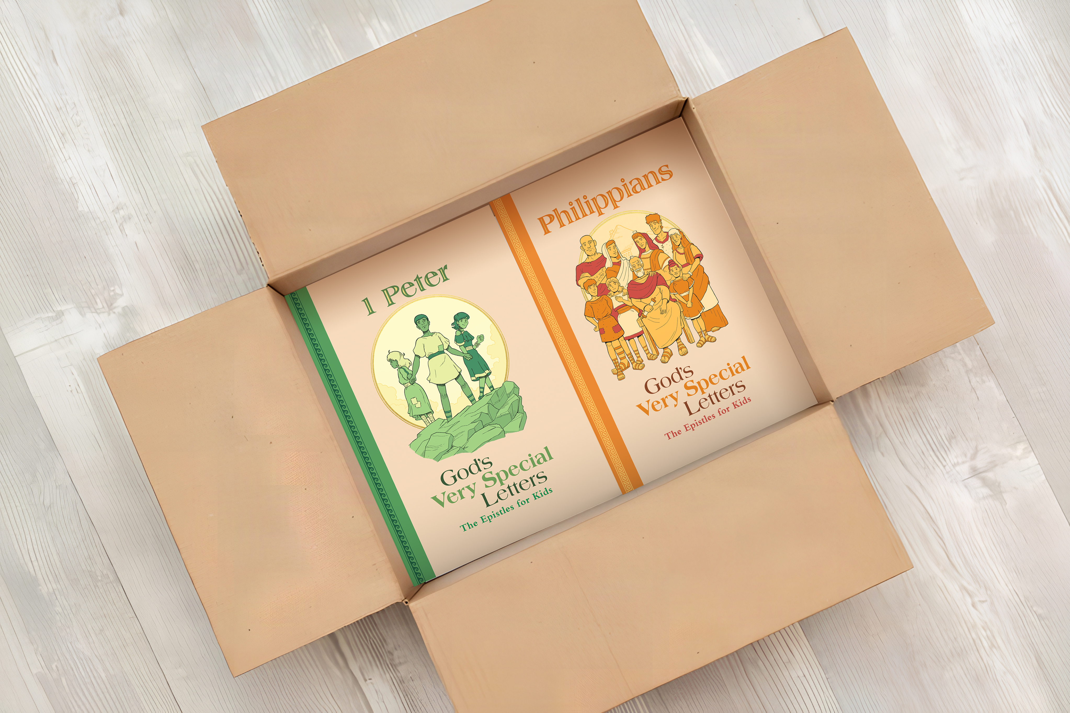 The Epistles for Kids: 1 Peter and Philippians Box of 18 Book Sets